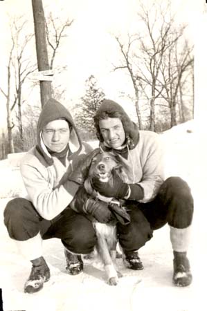 1937 with dog